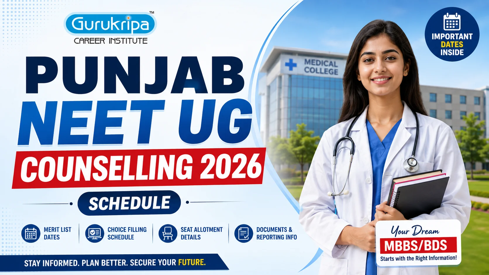 Punjab NEET UG Counselling 2026: Merit List, Choice Filling, Seat Allotment & Reporting Dates